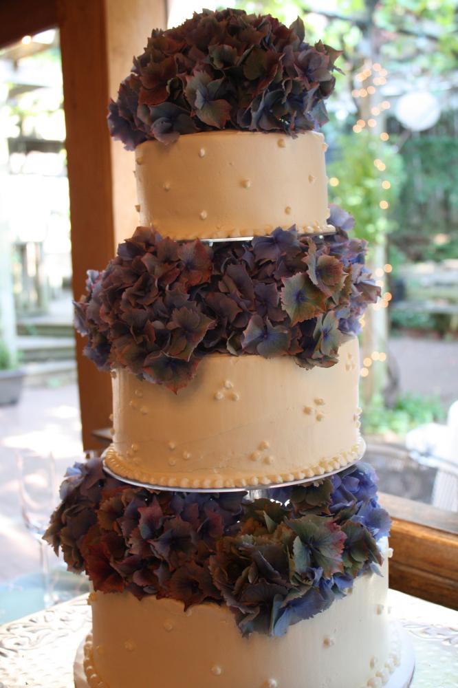 purple cake flowers the garden room